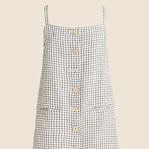 J. Crew Claudia Dress in Plaid Linen